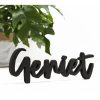 geniet van zwart hout