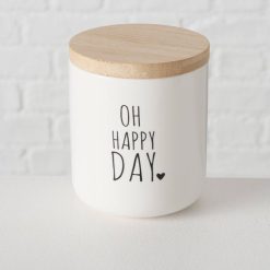 Kaars met tekst Oh happy day .