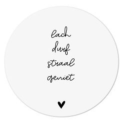 Muurcirkel lach straal