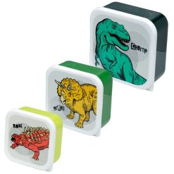 Lunchdoos dinosaurus puckator set 3