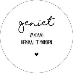 Muurcirkel geniet vandaag