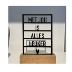 Kaarthouder met jou is alles leuker