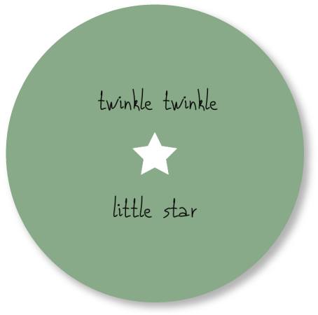 Muurcirkel twinkle twinkle little star