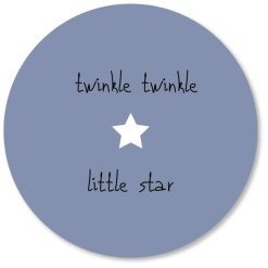 Muurcirkel twinkle twinkle little star