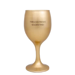 Geurkaars wijnglas golden times