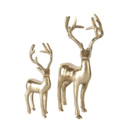 Rendier Thielo goudkleur set van 2