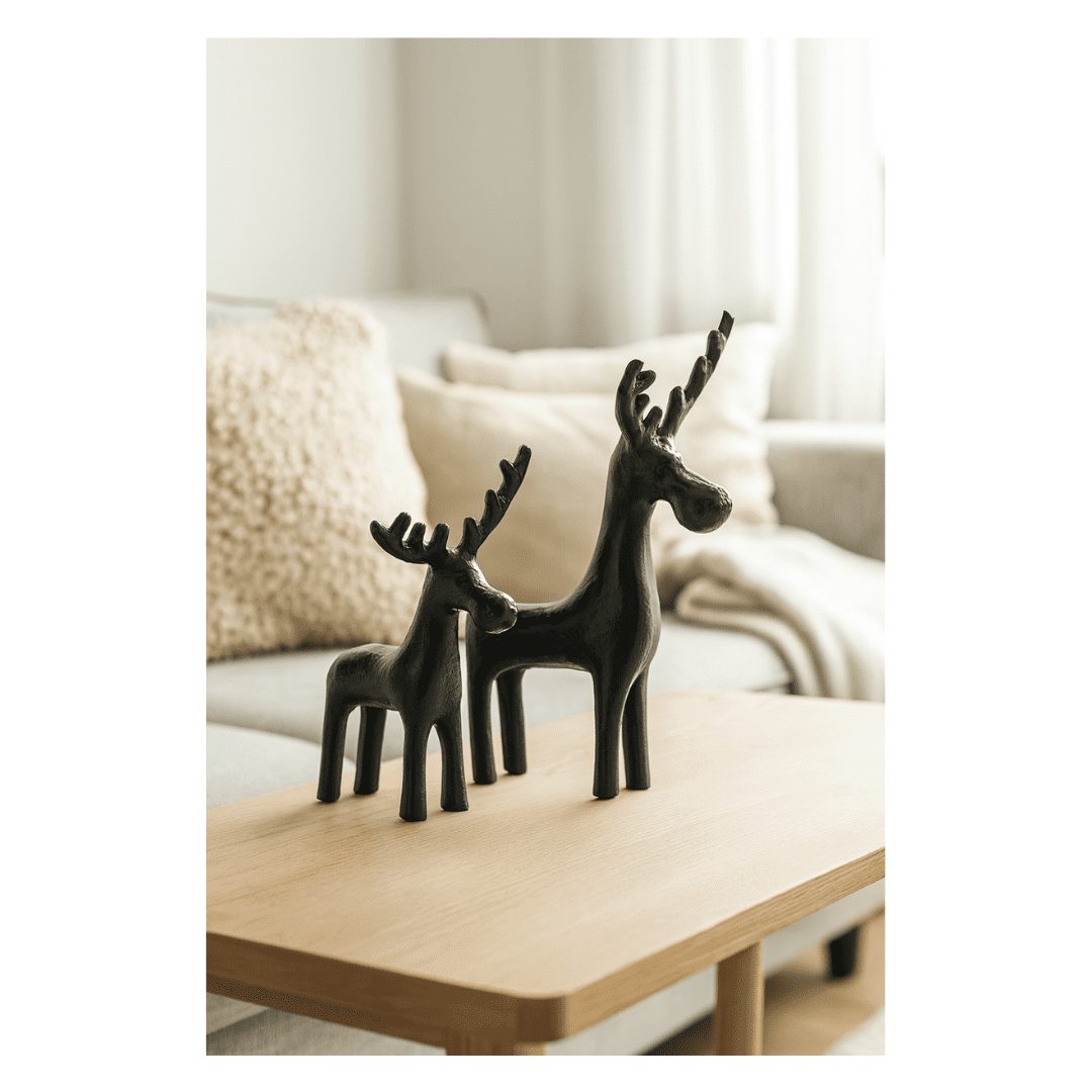 Zwart rendier Tarni - Afbeelding 2