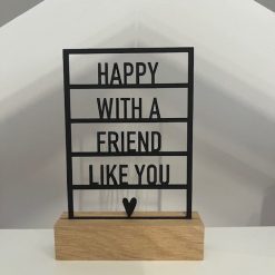 Kaart op houder friend