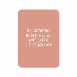 Wenskaart extra liefde