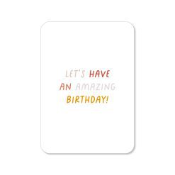 Wenskaart amazing birthday