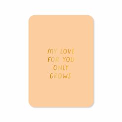 Wenskaart my love of you