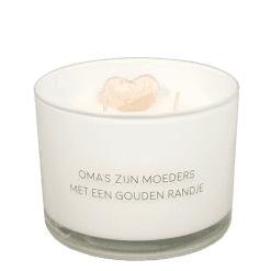 Geurkaars oma's zijn moeders met een gouden randje.  My flame