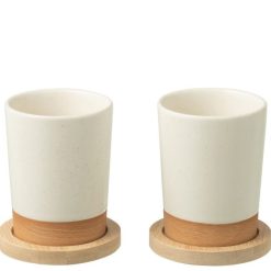 Jolipa set van 2 tassen beige