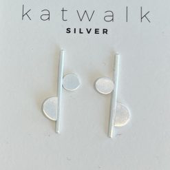 Zilveren oorring Katwalk Silver