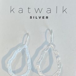 Zilveren oorring Katwalk Silver