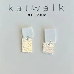 Zilveren oorring Katwalk Silver