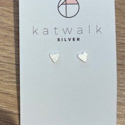 Zilveren oorring hartjes Katwalk Silver