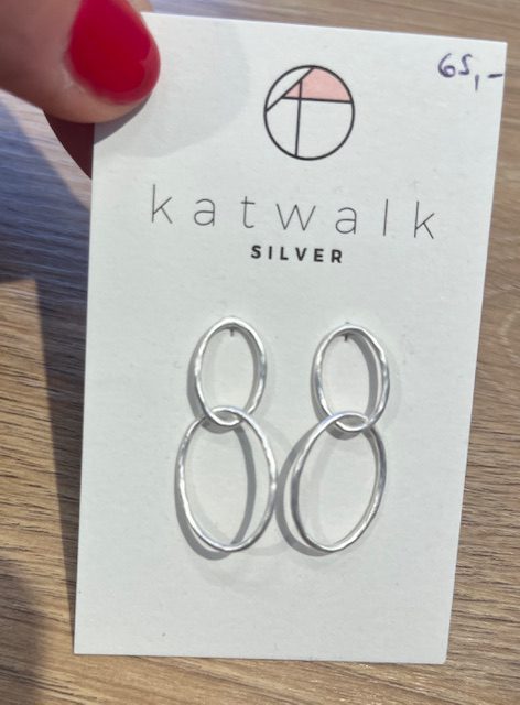 Zilveren oorring Katwalk Silver