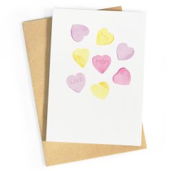 Wenskaart snoephartjes mama - Studio Zwoane