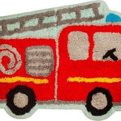 Kinderkamertapijt met afbeelding brandweer