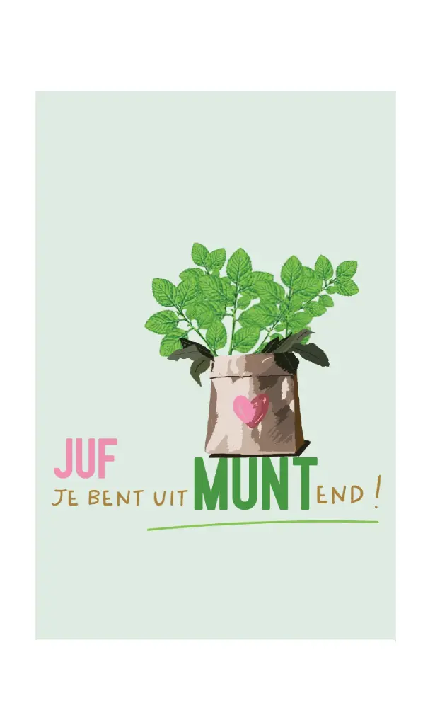 Notitieboekje leukste juf