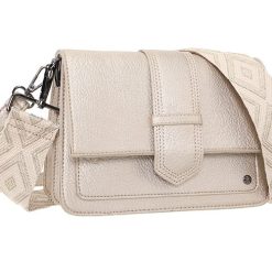 Champagnekleurige handtas