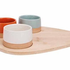 Aperitiefset met 3 potjes