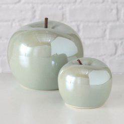 Alternative view of Porseleinen appel groen, set van 2