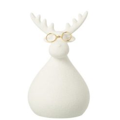 Rendier zittend met bril