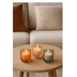 Alternative view of Kaars in glas - set van 3