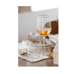 Alternative view of Drinkglas met goudkleurige stippen