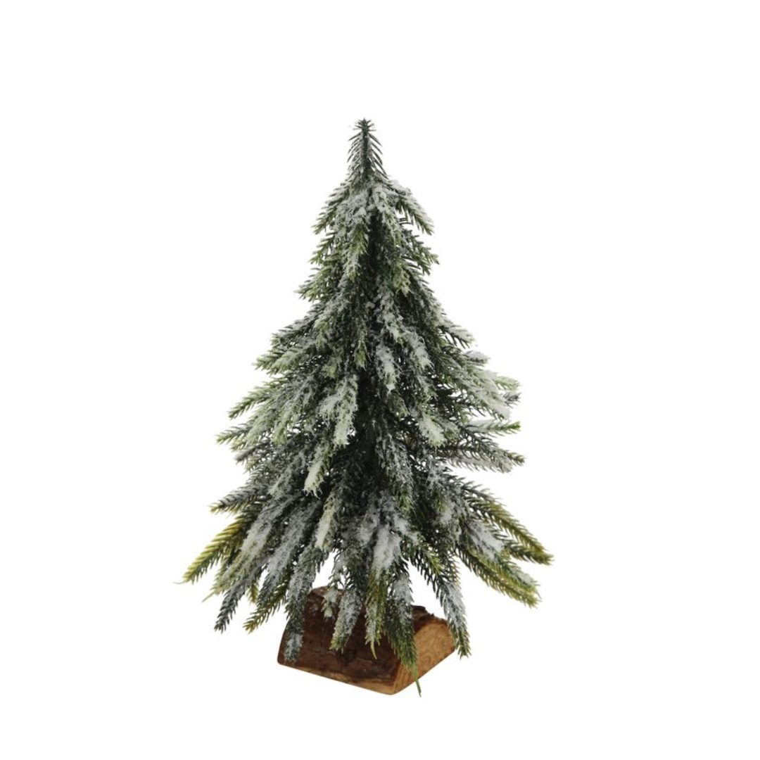 Besneeuwde kerstboom 26cm