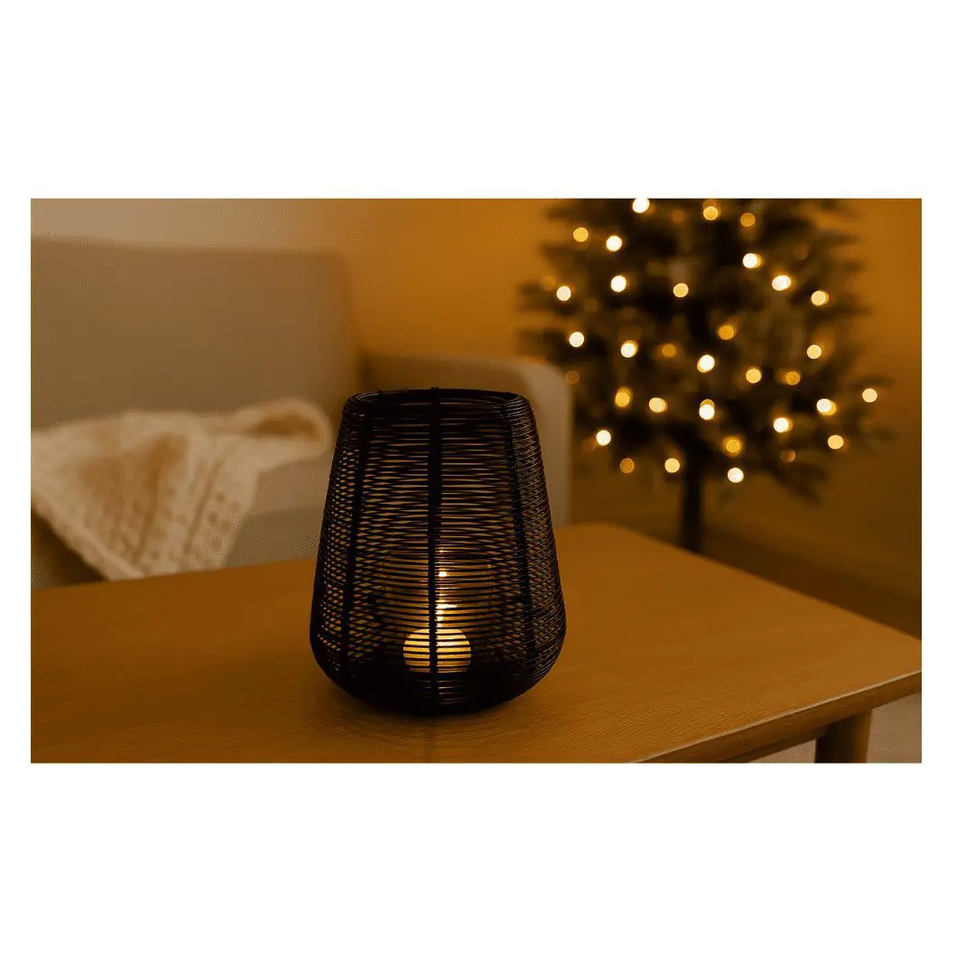 Lantaarn zwart metaal - Sil - Afbeelding 2