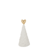 Decoratieve witte kerstboom 51cm