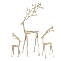 Rendier Frody goudkleur set van 3