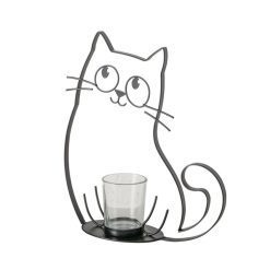 Theelichtouder kat Molie