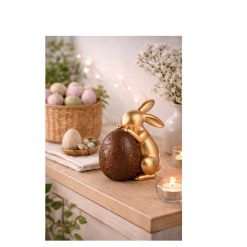 Alternative view of Decoratief konijn met ei – paasdecoratie  16cm