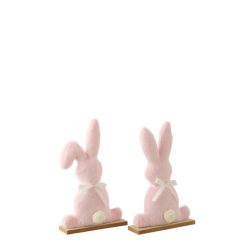 Konijn pluche roze , 1 stuk