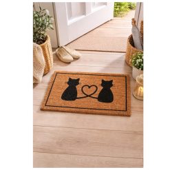 Deurmat katten met hart  - 40x60cm