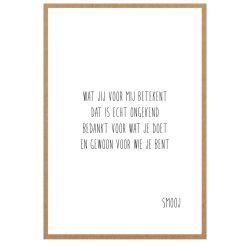 Wenskaart - bedankt voor wat je doet