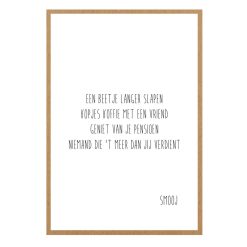 Wenskaart - pensioen