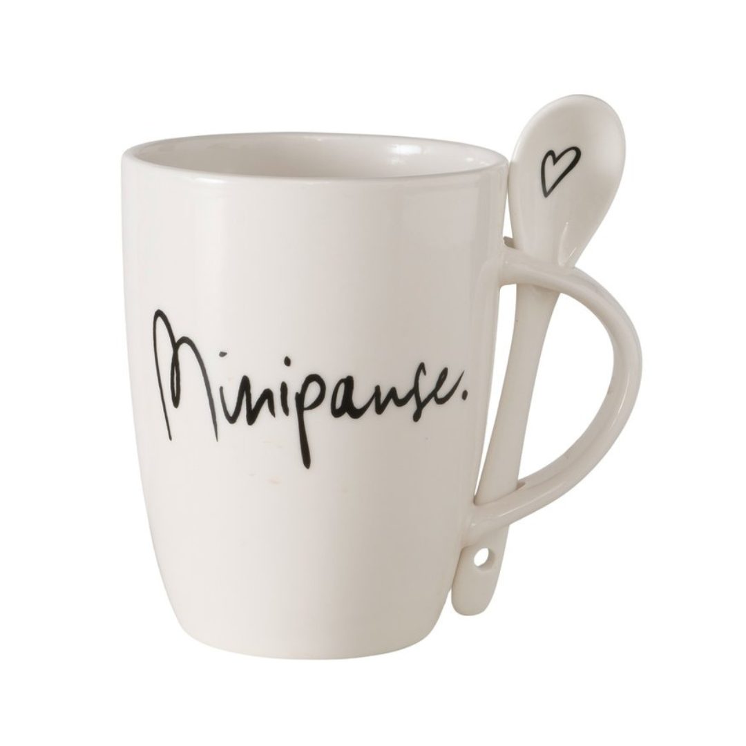 Koffietas minipause met lepeltje 400 ml