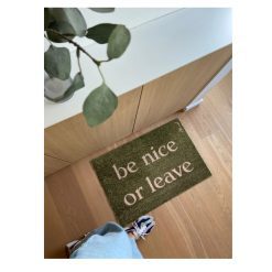 Alternative view of Deurmat - be nice or leave  Mad about mats 50x75cm