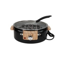 Hybride BBQ tafelbarbecue zwart Norlander
